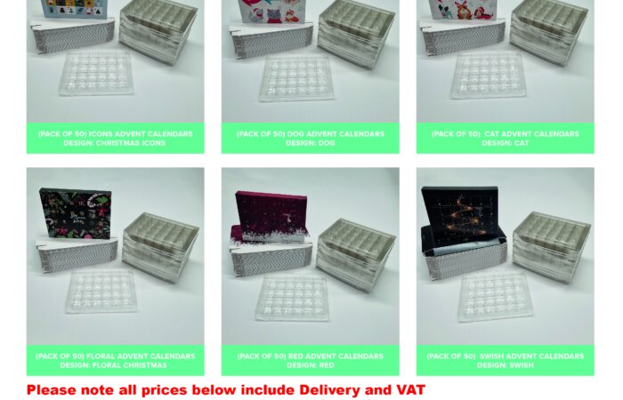 Stock advent Calendars now available from Create-this - Ideal for low quantities