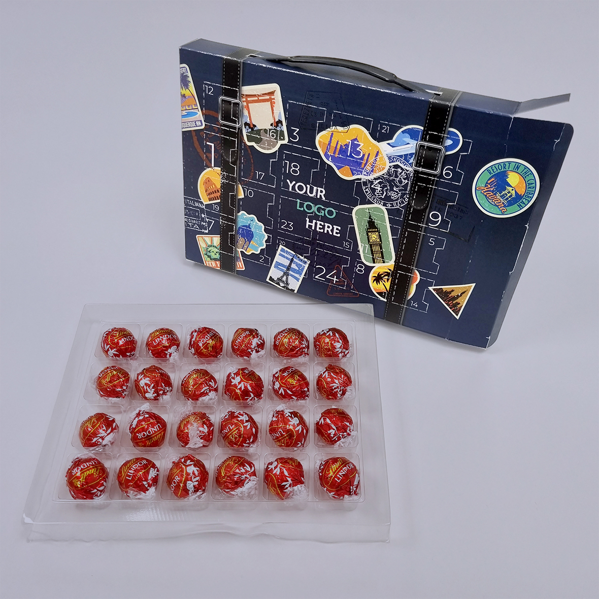 Self-Fillable Advent Calendar with Carry Handle | Custom Printed UK manufactured