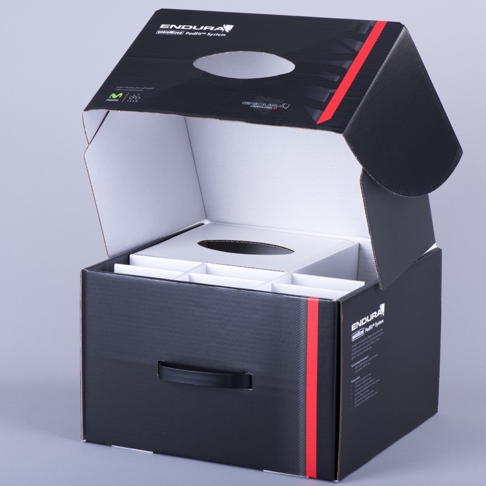 Large corrugated demonstration box with carry handle for product showcase and sales teams, Create-This Ltd