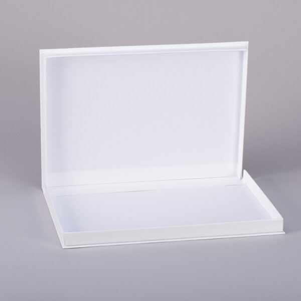 Custom clamshell presentation box in box board for cost-effective branded retail packaging, Create-This Ltd