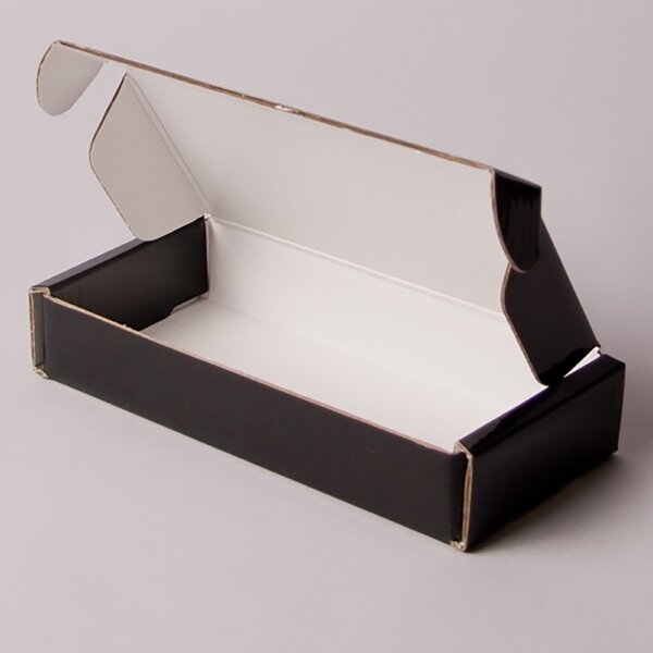 Compact 0427 corrugated mailing box litho printed and gloss laminated for cards and small products, Create-This Ltd, UK manufactured