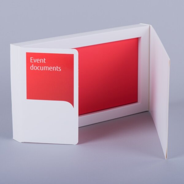 Curved double flap hinged lid box with magnetic closure for high-end invitations and gifting, Create-This Ltd