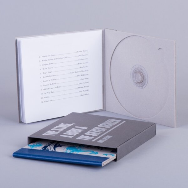 Greyboard CD wallet with litho leaflet and slipcase screen printed for retail packaging, Create-This Ltd