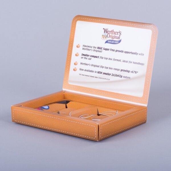 Hinged lid presentation box with board plinth magnetic closure and curved lid, Create-This Ltd, UK manufactured