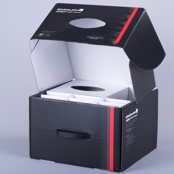 Large corrugated demonstration box with carry handle for product showcase and sales teams, Create-This Ltd