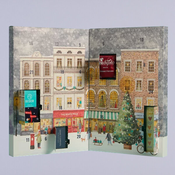 Large double advent calendar vacuum tray self-fillable 24 windows varying sizes, UK manufactured by Create-This Ltd