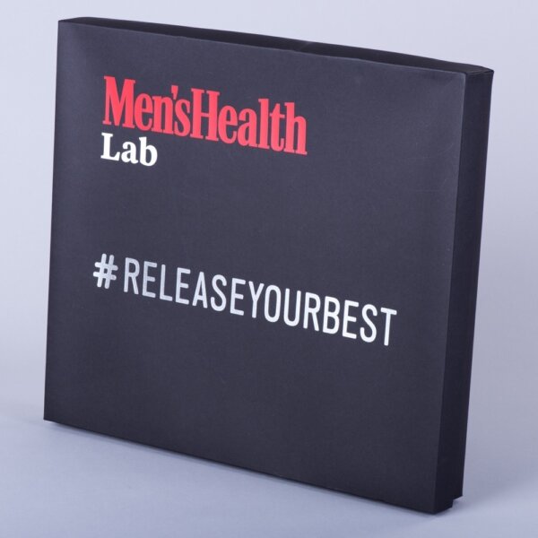 Large lift-off lid presentation box with board fitment screen printed black material, Create-This Ltd