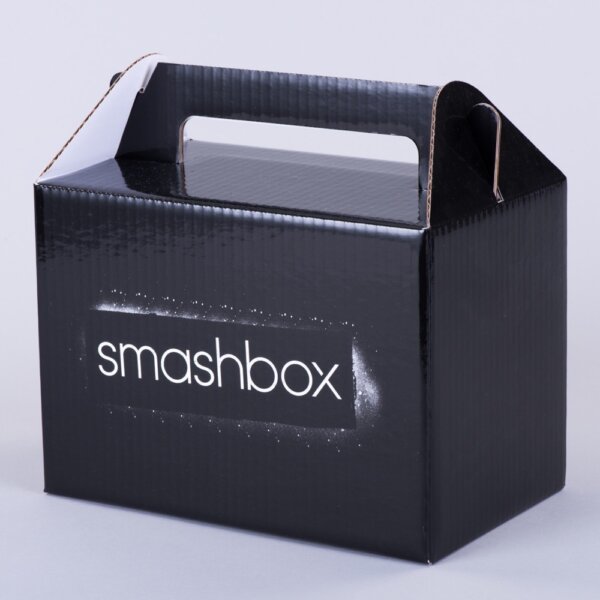 Litho printed corrugated carry box gloss laminated envelope base for branded distribution, Create-This Ltd