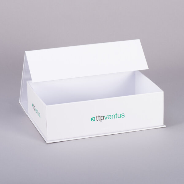 Luxury paper-over-board hinged lid rigid box with magnetic closure for premium gift packaging, Create-This Ltd
