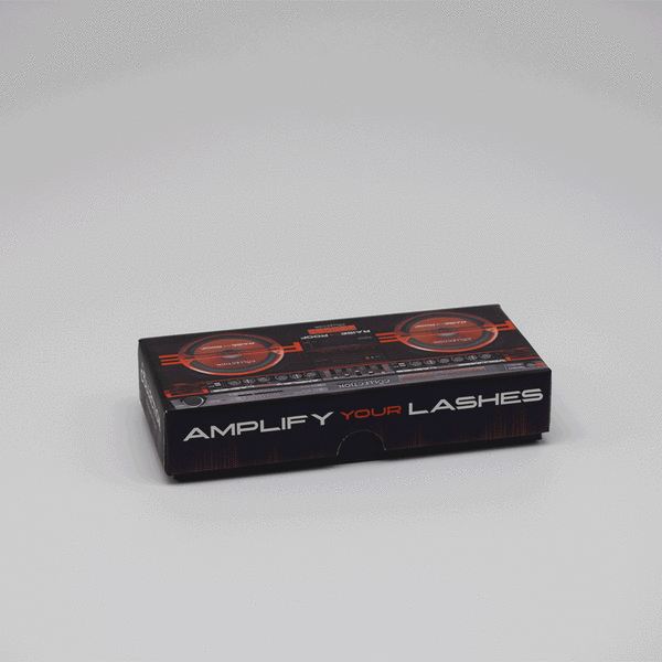 Bespoke luxury rigid box with lift-off lid showing precision-cut custom cardboard insert fitment and premium smooth finish lamination, UK manufactured