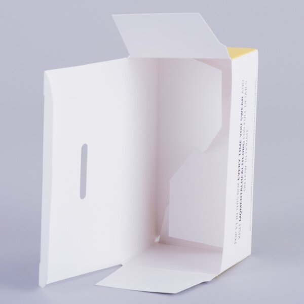Custom branded money box crash lock base carton with tuck-in end for promotional campaigns, Create-This Ltd, UK manufactured