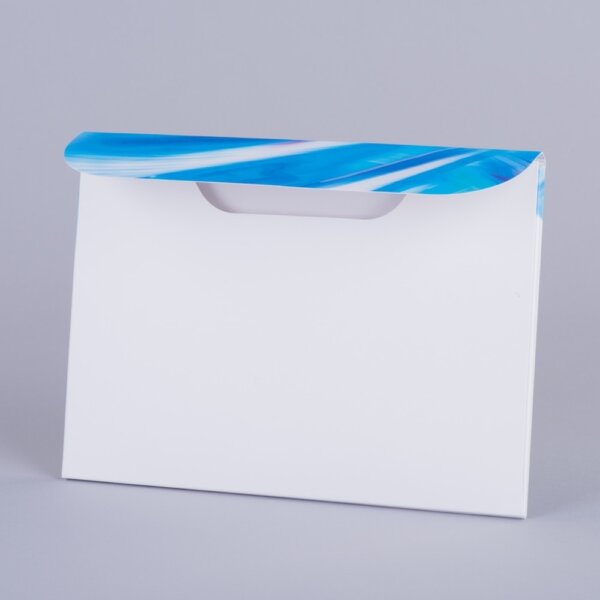 Non-capacity glued board envelope for branded document mailing hand or machine assembled, Create-This Ltd, UK manufactured
