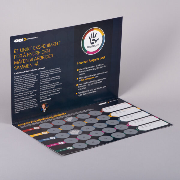 Scratch-off advent calendar silver latex panels bespoke sizes up to A1 interactive printed, Create-This Ltd, UK manufactured
