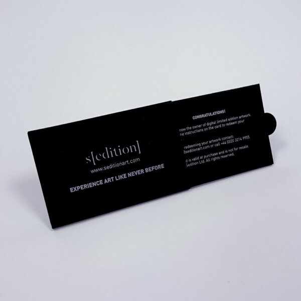 Sliding card presentation packaging for credit card and membership card in coloured material, Create-This Ltd, UK manufactured