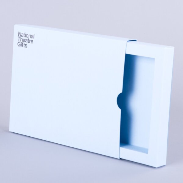 Sliding presentation box without fitment in coloured material with foil blocking for retail, Create-This Ltd, UK manufactured